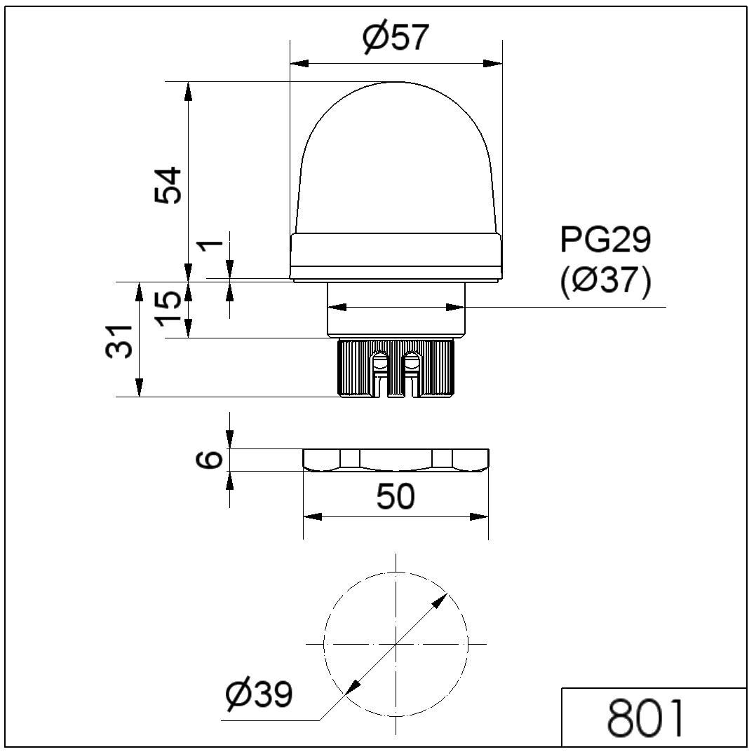 LED-Dauerleuchte EM 801.100.67