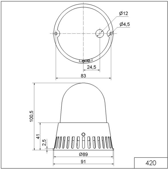 LED-Mehrtonsirene BM 42032075