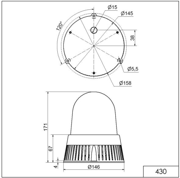 LED-Sirene BM 32 Töne 430.200.60