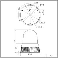 LED-Sirene BM 32 Töne 431.100.60