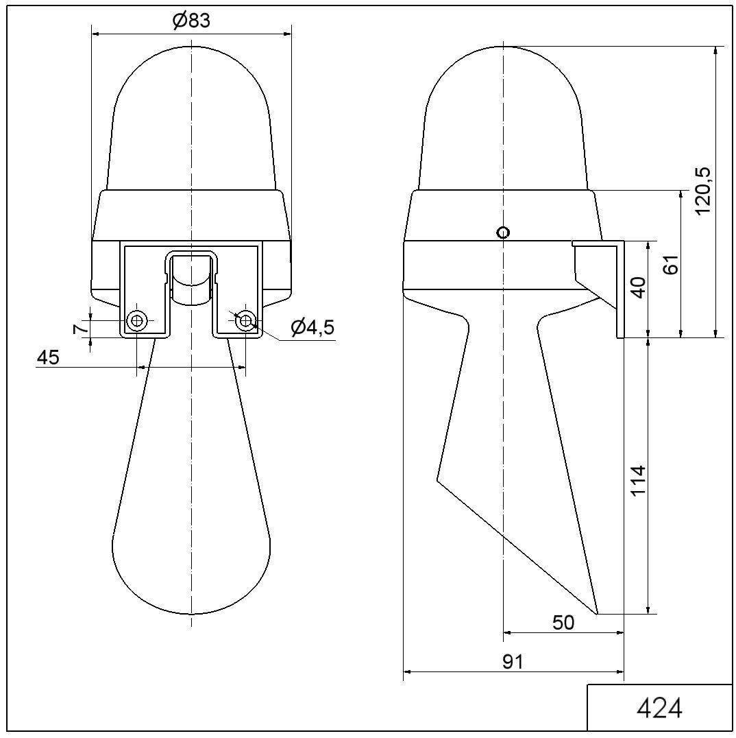 LED-Hupe WM Dauerton 424.320.67