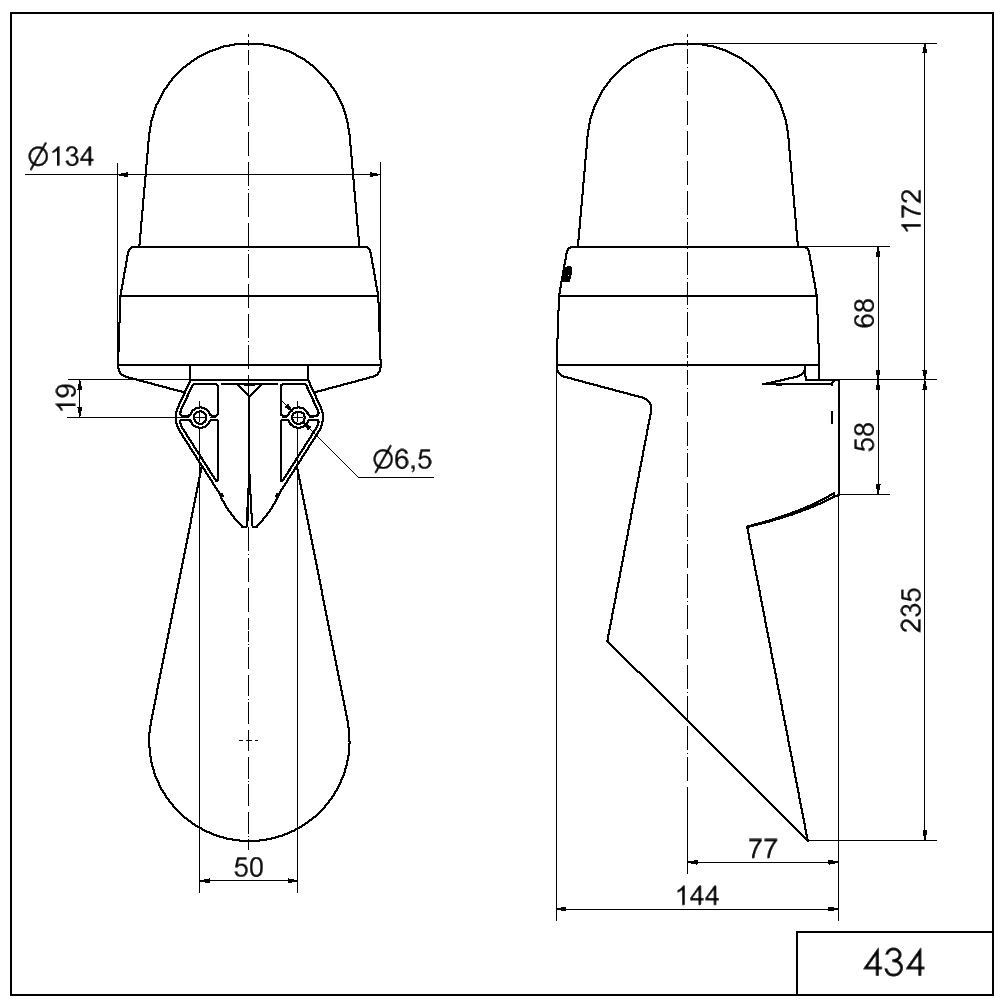 LED-Hupe WM Dauerton 43410060