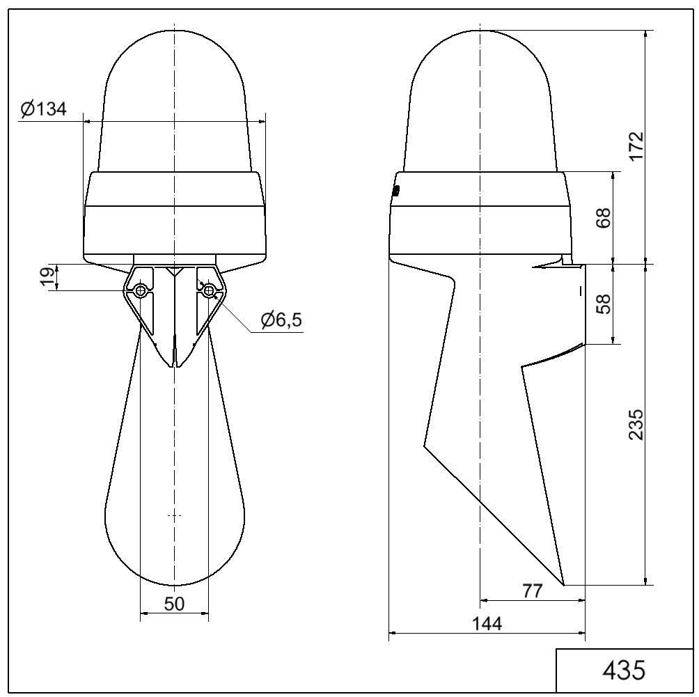 LED-Hupe WM Dauerton 43510060