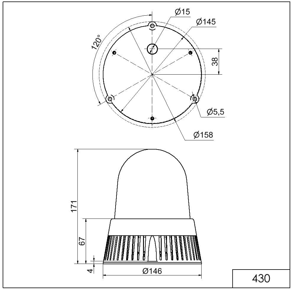 LED-Sirene BM 32 Töne 430.100.70