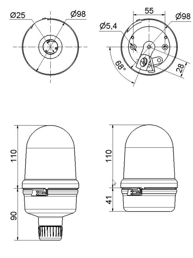 Drehspiegelleuchte LED 885.130.75