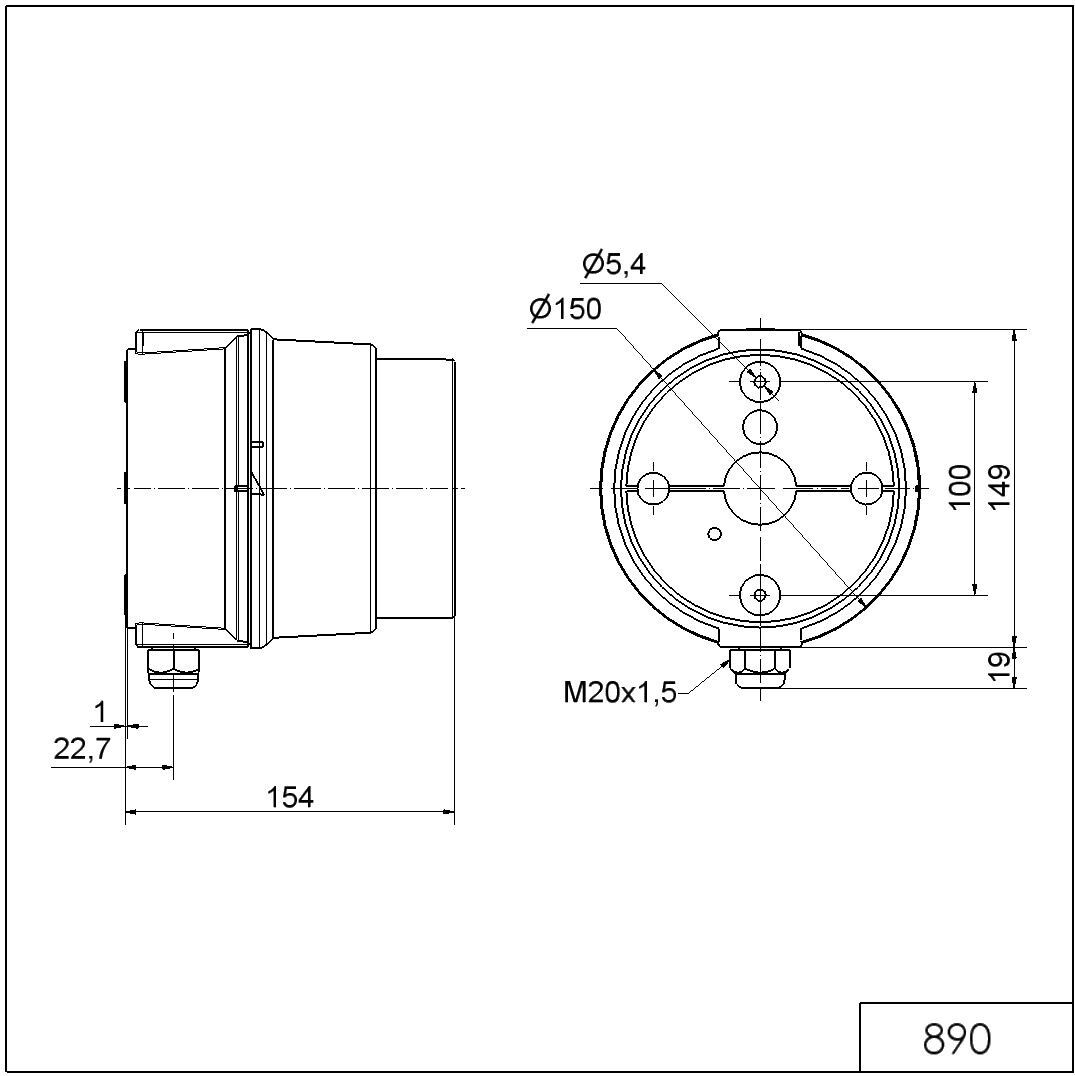 Ampel 12-230VAC/DC RD/GN 890.030.00