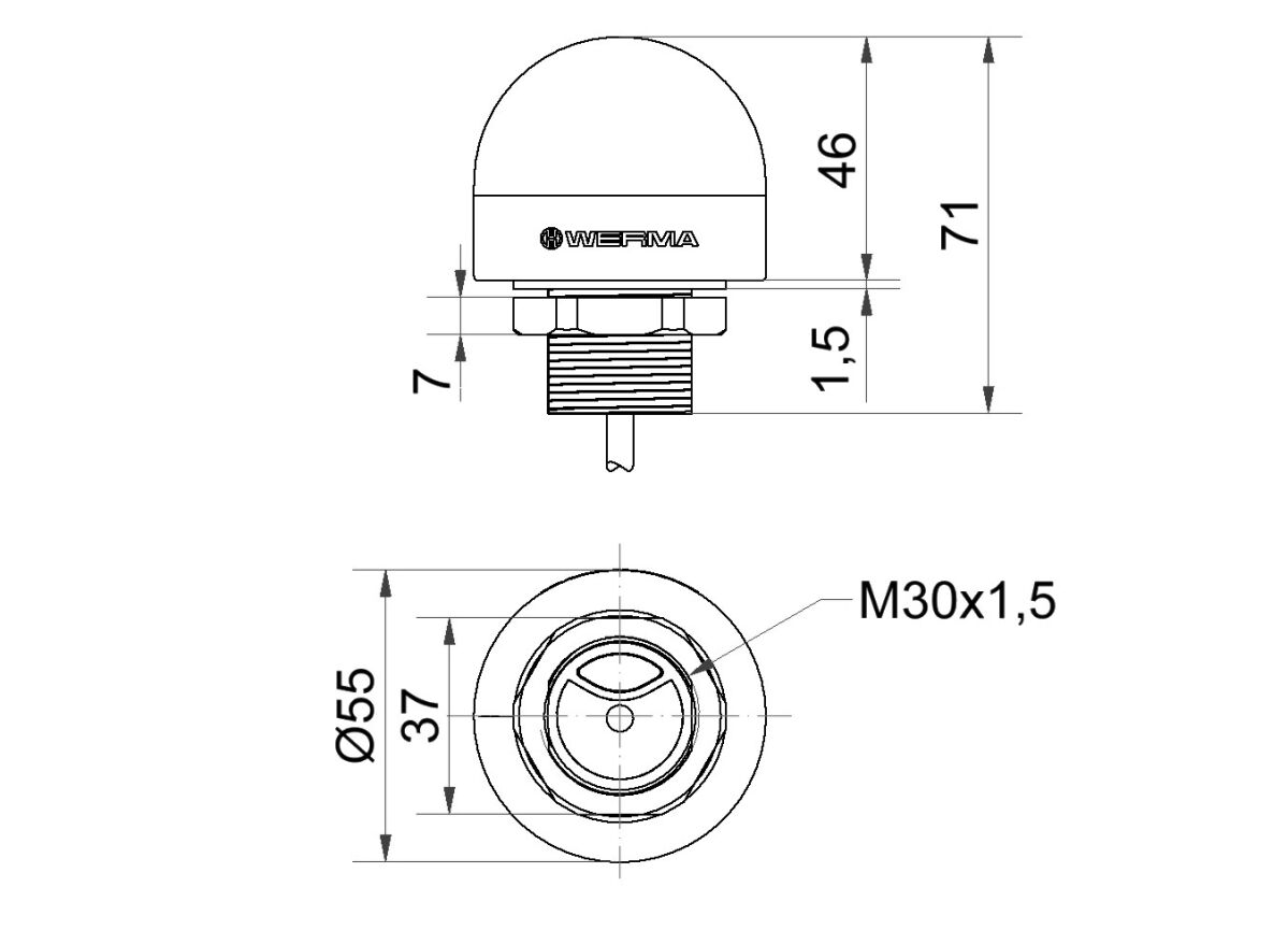 MC55 RGB Dauer/Blink 240.110.50