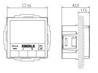 UP-Uhrenthermostat UTE4800F-RAL9016-G55