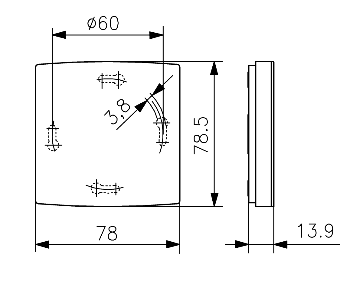 Raumtemperaturregler HTRRBd-210.100