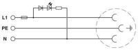 Steckdose EO-CF/PT/LED/F