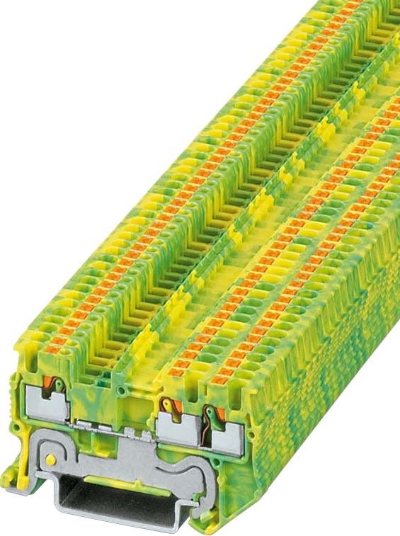 Schutzleiter-Reihenklemme PT 1,5/S-TWIN-PE