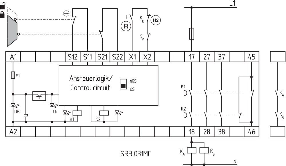 Sichere Signalverarbeitung SRB031MC-24V-0,7S