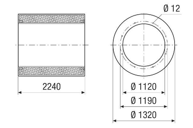 Rohrschalldämpfer RSI 112/2000