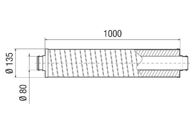 Rohrschalldämpfer RSR 8-1