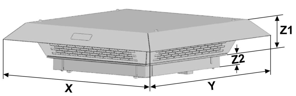 Dachfilterlüfter PTF61000230VACFM7035