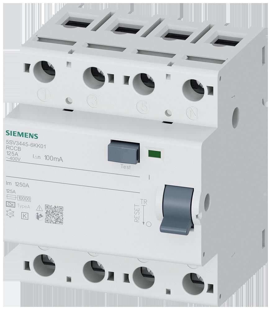 FI-Schutzschalter, 4-polig 5SV3445-6KK01