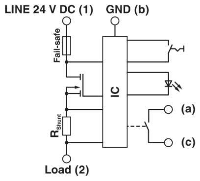 Geräteschutzschalter CB E1 24DC/10A NO P