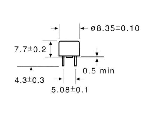 Kleinstsicherung 8,35x7,7 62845