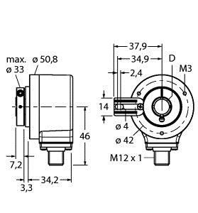 Inkrementaler Drehgeber REI12H12T2B360H1181