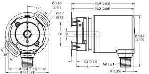 Absoluter Drehgeber REM98B10E7AARH1151