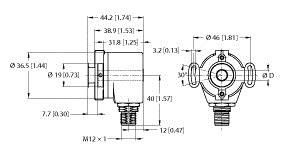 Inkrementaler Drehgeber REI05IA0E2H200H1181