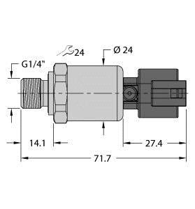 Drucktransmitter PT10R-1104-I2-DT043P