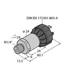 Drucktransmitter PT24V-1003-I2-DA91