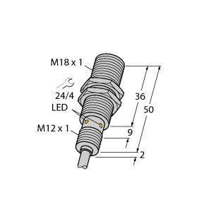 Induktiver Sensor BI8U-EM18WD-VP6X 7M