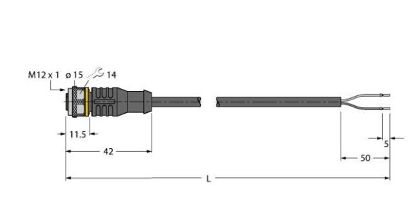 Aktuator- u. Sensorleitung RKC4.201T-2/TXL