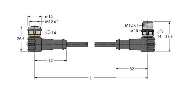 Aktuator- u. Sensorleitung WKC4.441T-10#6629394