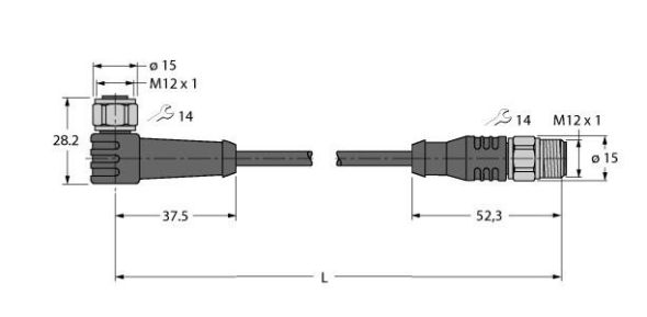 Aktuator- u. Sensorleitung WKSV5.501T#6628820