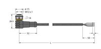 Aktuator- u. Sensorleitung WKC4.4T-8/TXL