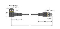 Aktuator- u. Sensorleitung WKC4T-1.25-RSC4T/TXO