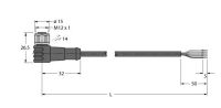 Aktuator- u. Sensorleitung WKCV4.4T-60/TEL