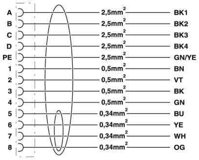 Kabelstecker K-8E-OE/2,0-#1622224