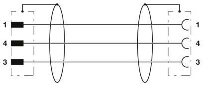 Sensor-/Aktor-Kabel SAC-3P-M8MS/#1406044