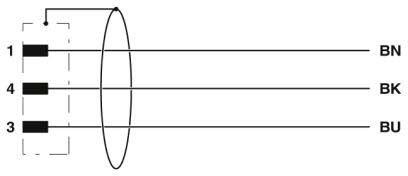 Sensor-/Aktor-Kabel SAC-3P-M8MS/#1406048