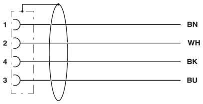 Sensor-/Aktor-Kabel SAC-4P- 2,0-#1406018