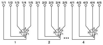 Sensor-/Aktor-Box SACB-4/ 8-C #1437258