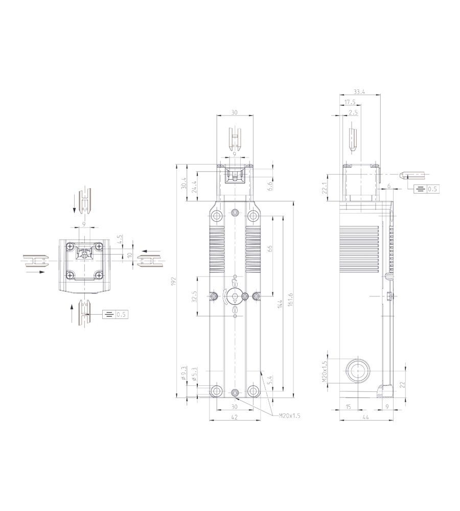 Sicherheits-Zuhaltung SLC-F-024-20/20-R4