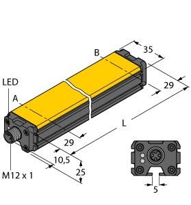 Induktiver Linearwegsensor LI1750P0 #100001319