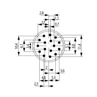 Kontakt SAI-M23-BE-16-17MM