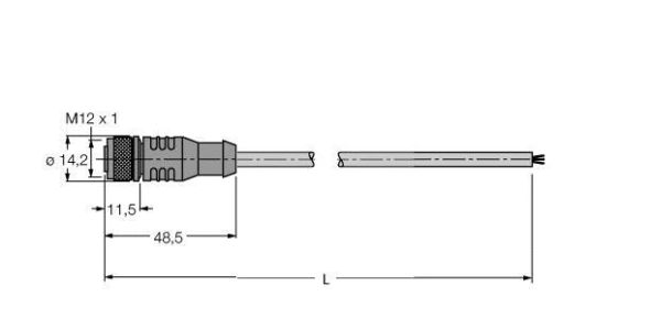 PROFIBUS-Leitung RKSW 455-1M