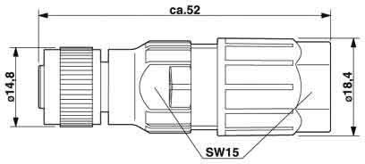 Sensor-/Aktor-Buchse SACC-FS-4QO #1521601