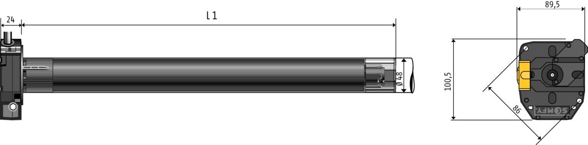 Rohrmotor LT 50 Mariner 1242778