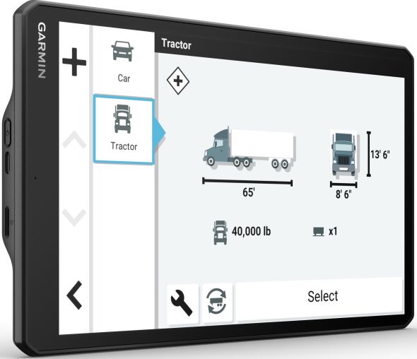 LKW-Navigationssystem Dezl LGV1010