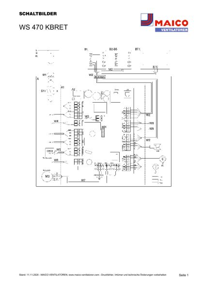 Raumluft-System Bypass WS 470 KBRET