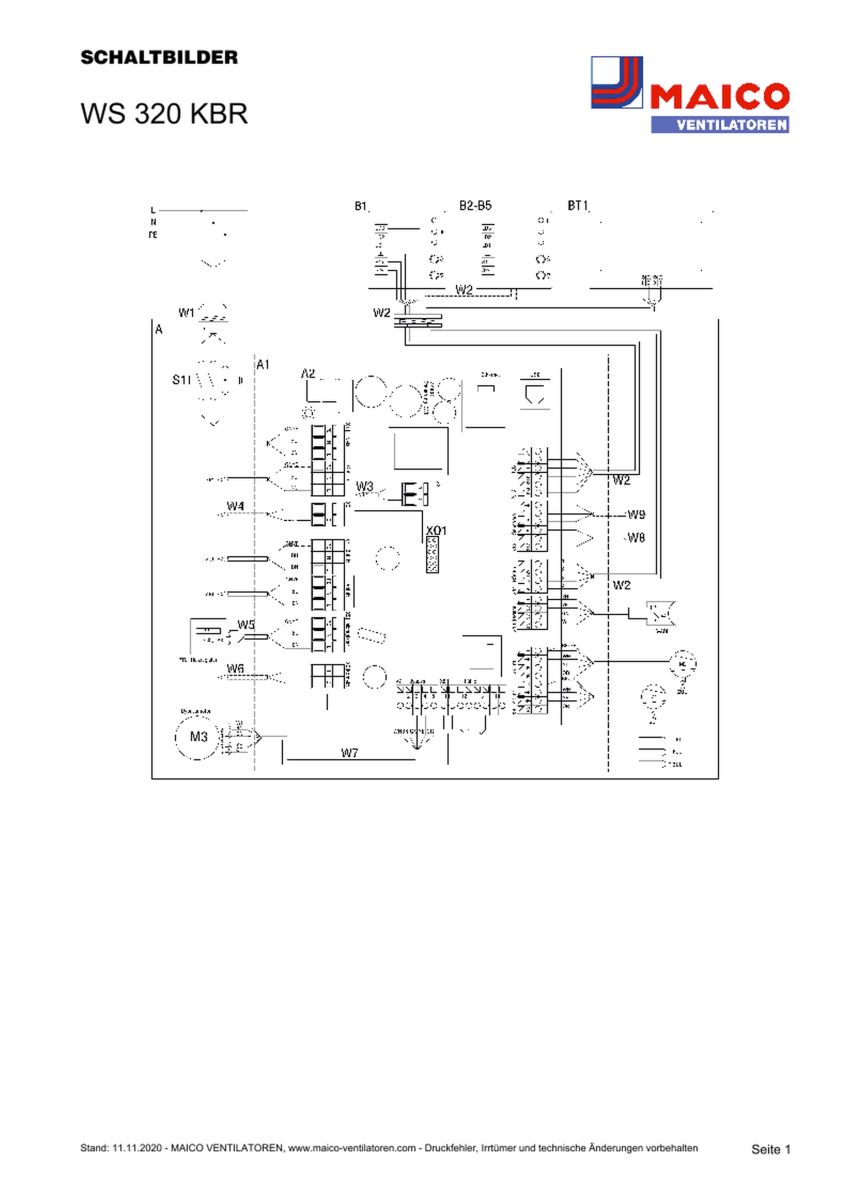 Raumluft-System Bypass WS 320 KBR