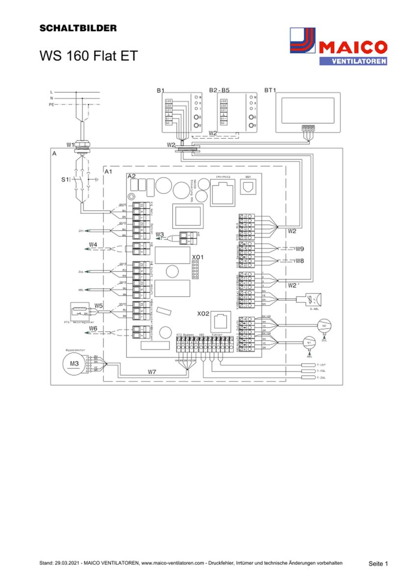 Raumluft-System WS 160 Flat ET