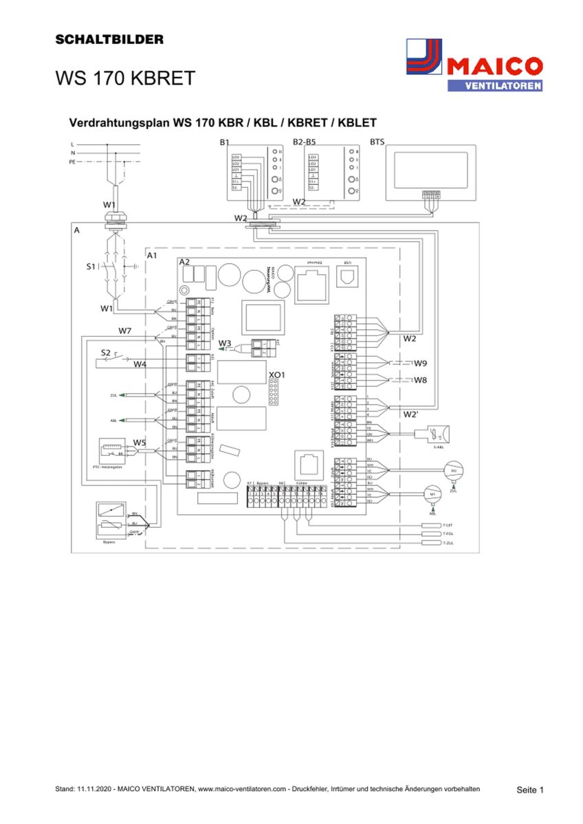 Raumluft-System WS 170 KBRET